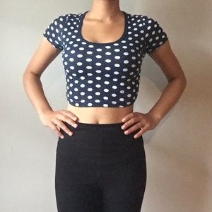 American Apparel Polka-Dot Croptop